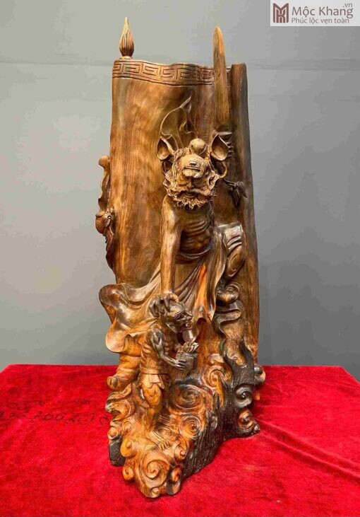 Tượng Chung Quỳ Gỗ Trắc Cao 60(cm)