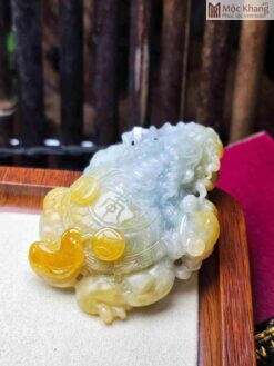 Tượng Long Quy Ngọc Cẩm Thạch Ngang 7.5(cm)