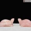 Tượng Long Quy Thạch Anh Hồng Ngang 11 (cm)