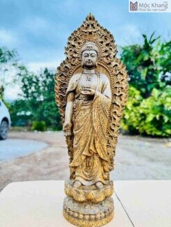 Tượng Phật A Di Đà Trầm Hương Cao 37(cm)