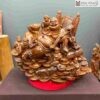 Tượng Phật Di Lặc Ngũ Phúc Gỗ Cẩm Ngang 60 (cm)
