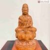 Tượng Quan Âm Ngồi Sen Gỗ Hương Cao 30(cm)
