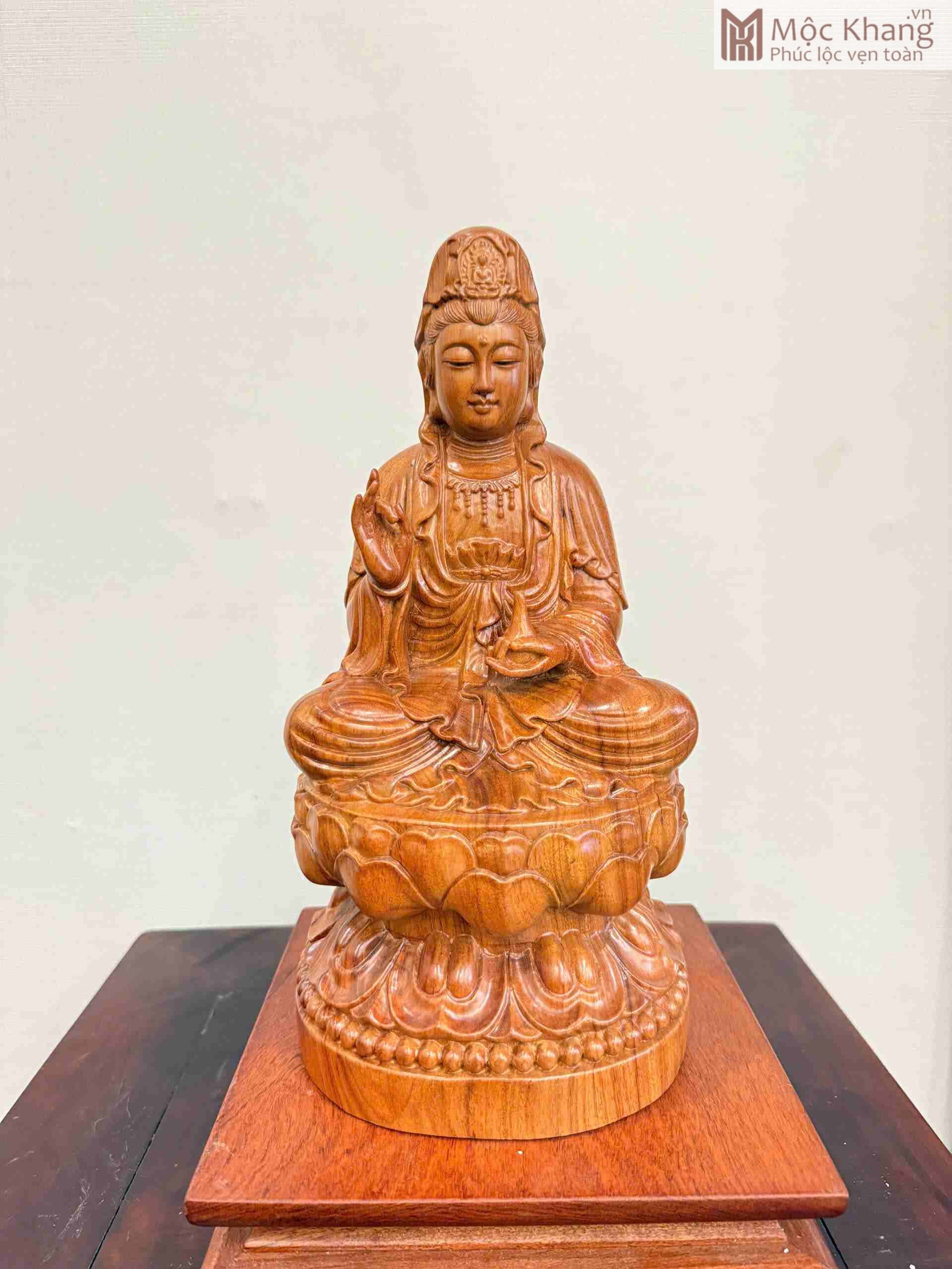 tuong-quan-am-ngoi-sen-go-huong-cao-30cm (1) Tượng Quan Âm Ngồi Sen Gỗ Hương Cao 30(cm)