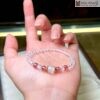 Vòng Tay Đá Mặt Trăng Mix Thạch Anh Dâu Hạt 6(mm)